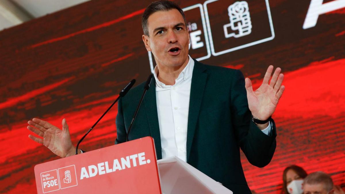 Sánchez va intervenir en el XVIè Congrés Regional del PSOE-Múrcia