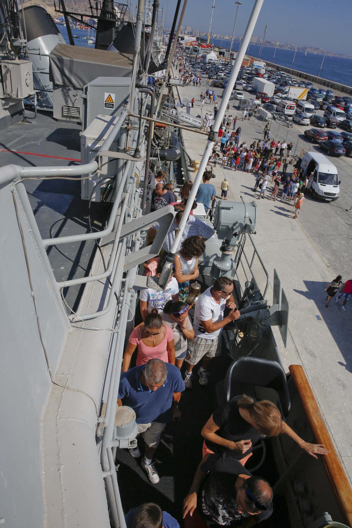 Visitas de la corbeta Infanta Cristina en el años 2010 y 2014 al Puerto de Alicante