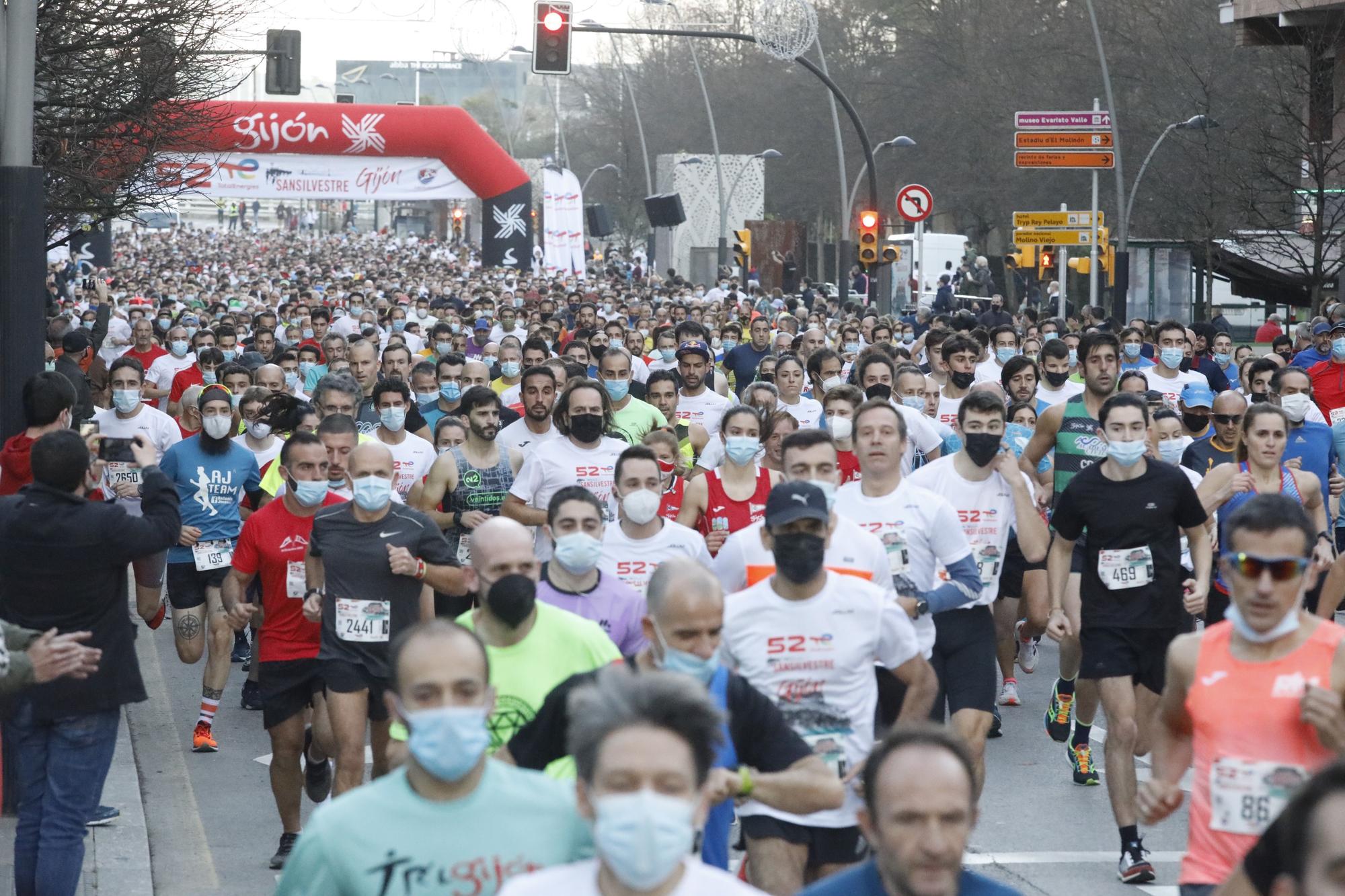 En imágenes: Así ha sido la victoria de Bakkali en la San Silvestre de Gijón