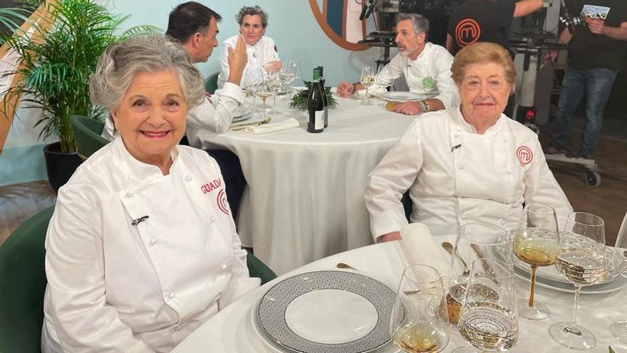 Ganadoras de la primera edición de &#039;MasterChef Abuelos&#039;, Guadalupe Fiñana y la zamorana Aurelia Matallán.