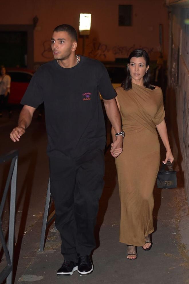 Kourtney Kardashian y Younes Bendjima vistos el 20 de junio, 2018 en Roma, Italia.