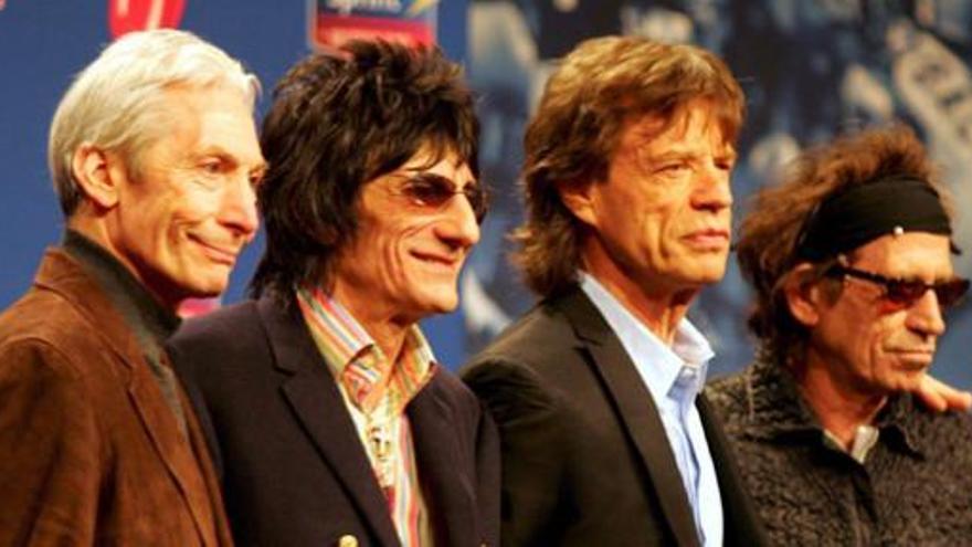 Los integrantes de la banda Rolling Stone.