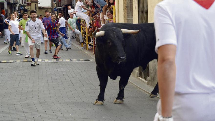 Toro de cajón en las pasadas fiestas.