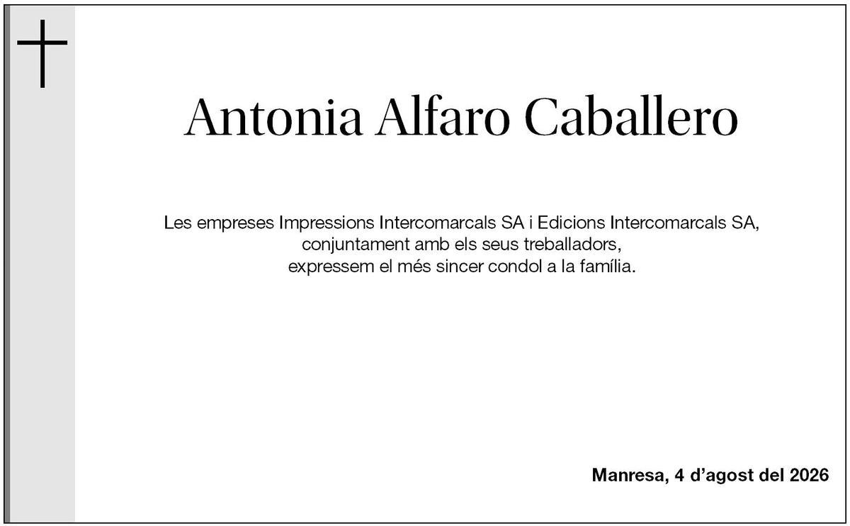 ANTONIA ALFARO CABALLERO