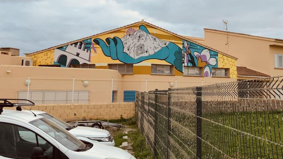 El mural del colegio Sant Jordi