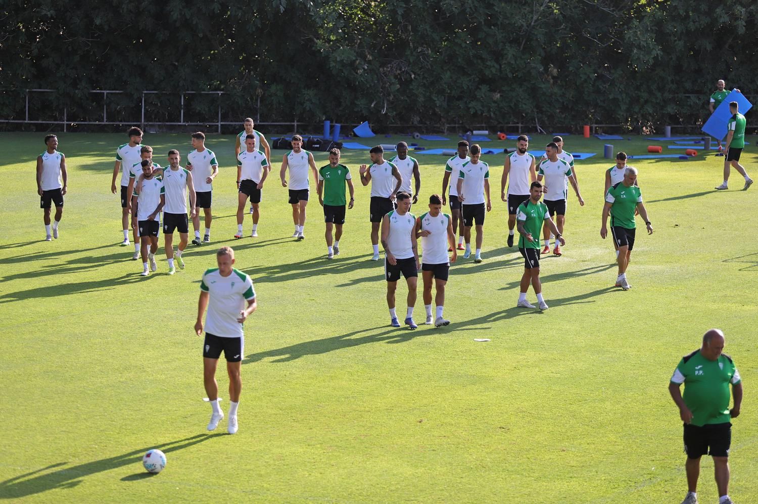 La última sesión del Córdoba CF antes del 'stage', en imágenes