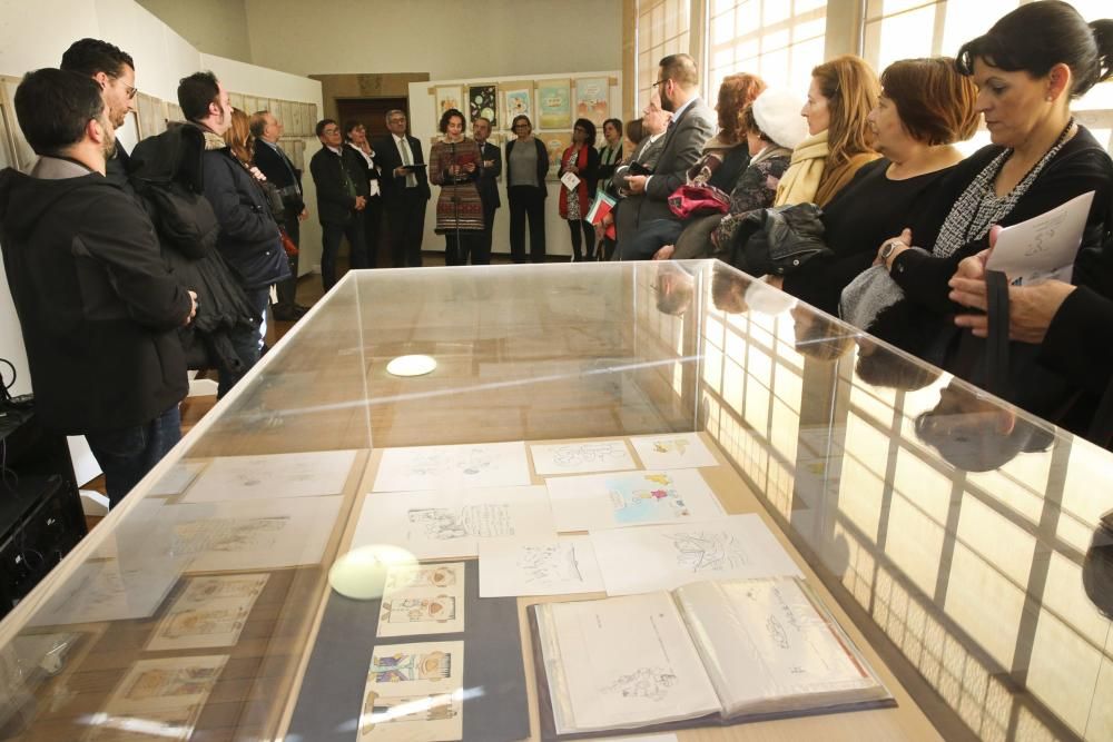 nauguración de la muestra "Imaginar la educación. 50 años con Frato" en el Edificio Histórico.