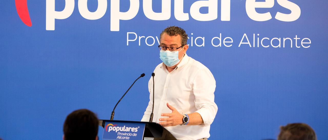 El presidente del PP en la provincia de Alicante, Toni Pérez.