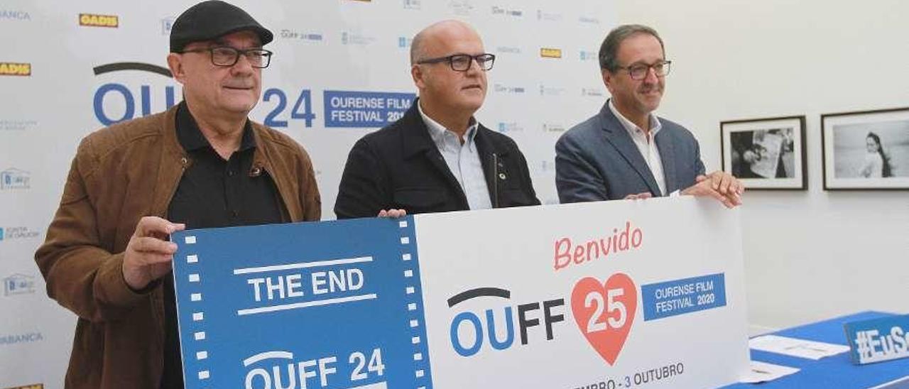 Miguel Anxo Fernández, Manuel Baltar y Aurelio Gómez hicieron balance del 24 OUFF. // Iñaki Osorio