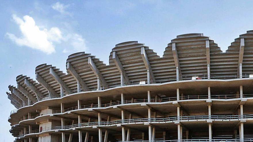 Aspecto de las obras del Nuevo Mestalla. | M. Á. MONTESINOS