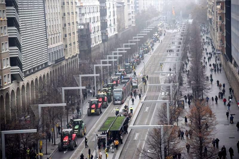 La Tractorada toma Zaragoza