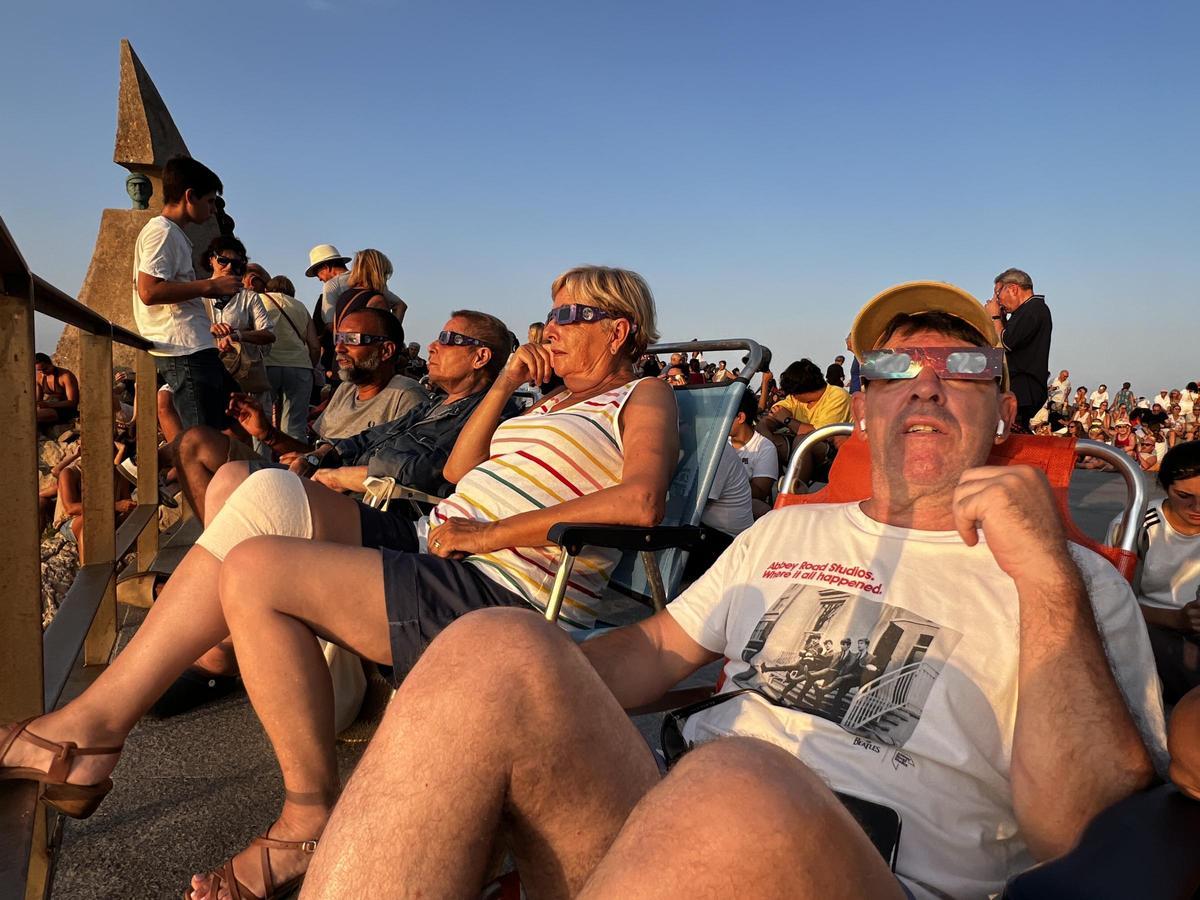 Les imatges de l'eclipsi a l'Escala