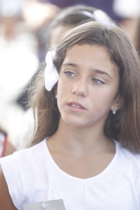 Las candidatas a la Corte de Honor Infantil, en l'Oceanogràfic