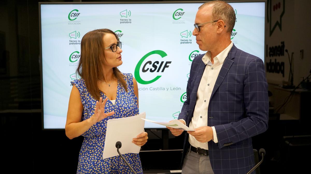 Isabel Madruga y Mariano González, durante la rueda de prensa de hoy.