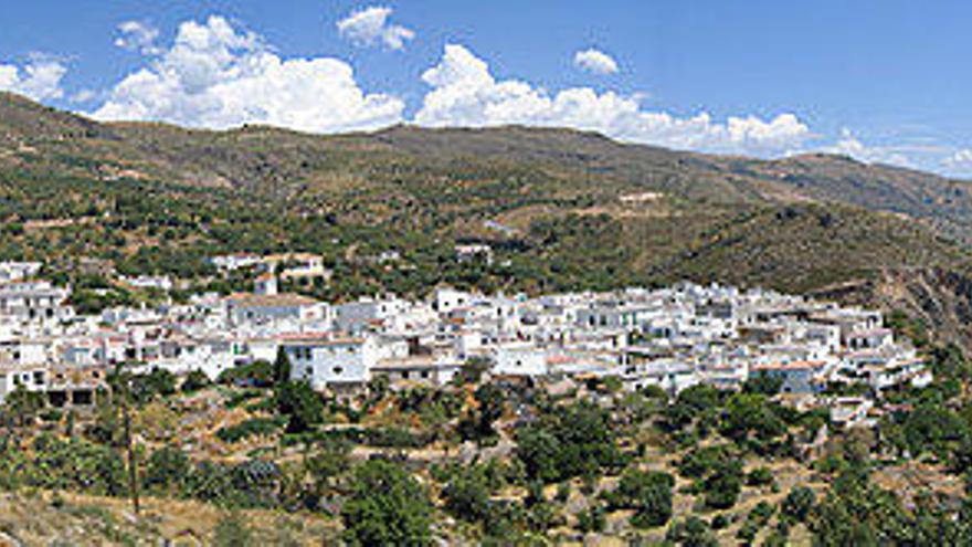 Una vista aérea de Almegíjar.