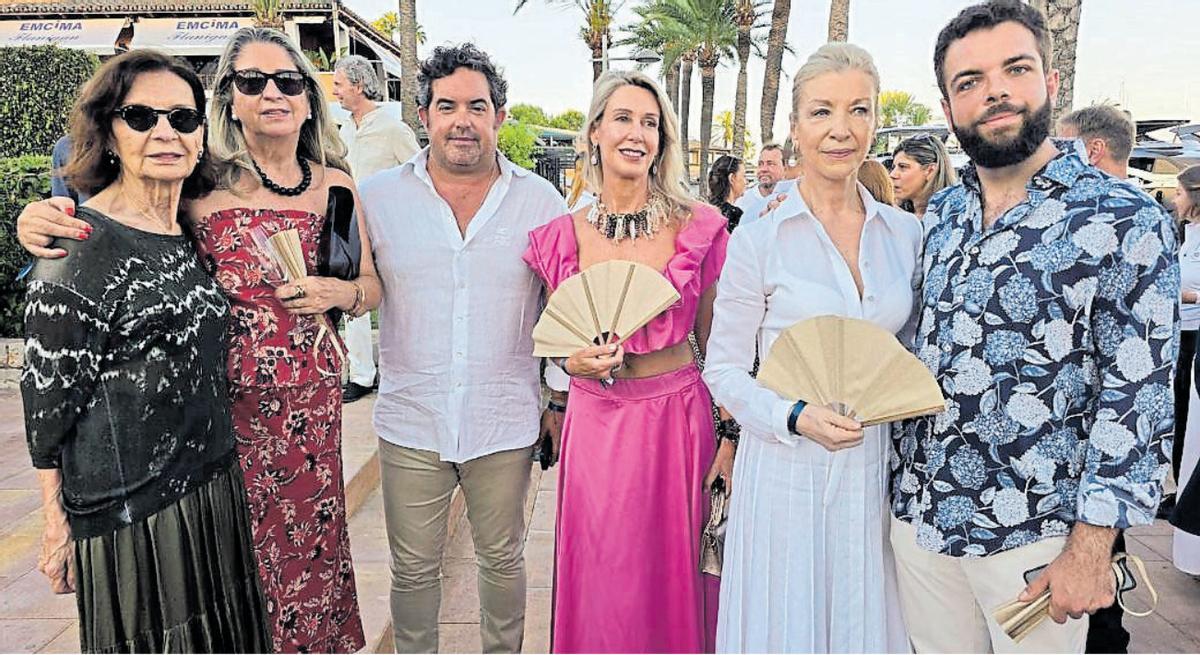 E. Delgado, Alicia Polo, Jaime Mas, Susana Rovira, Maite Arias y Eduardo San Juan.