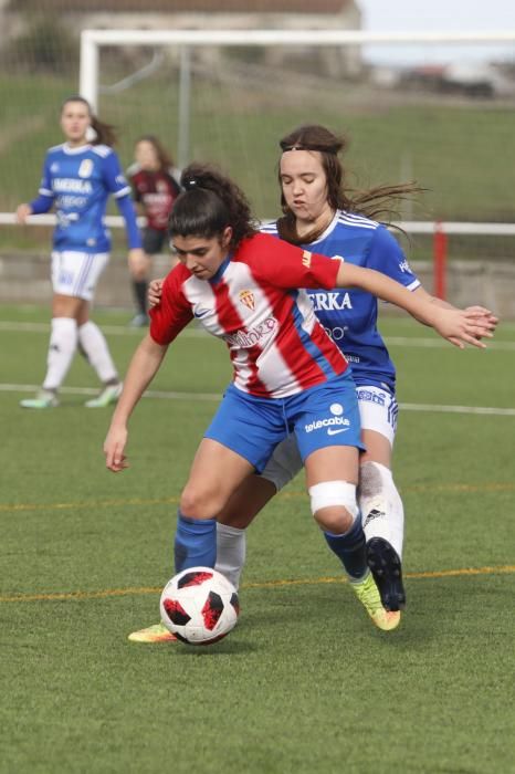 El derbi femenino entre el Sporting y el Oviedo