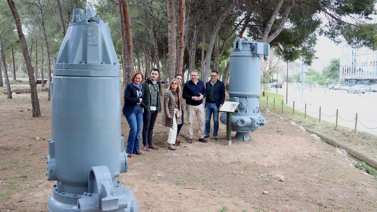 Las bombas de impulso de la avenida del Mediterráneo ya están en el Museo del Agua.