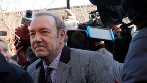 Kevin Spacey, a su llegada al juzgado de Nantucket, este lunes.