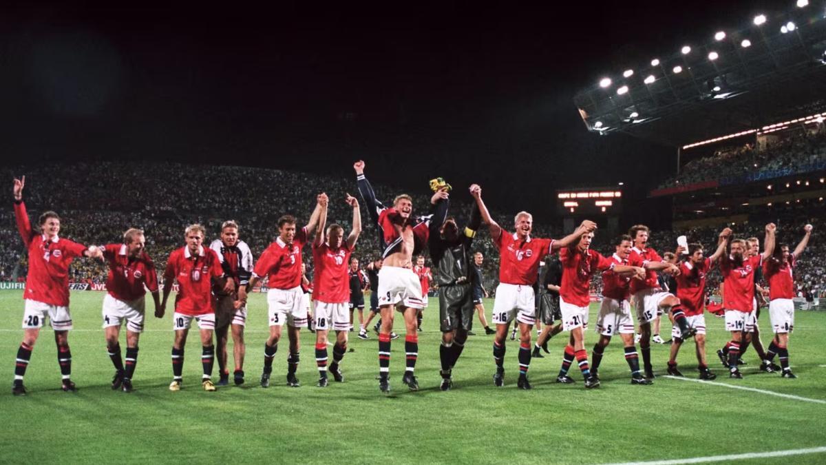 Noruega, después de ganar a Brasil en 1998