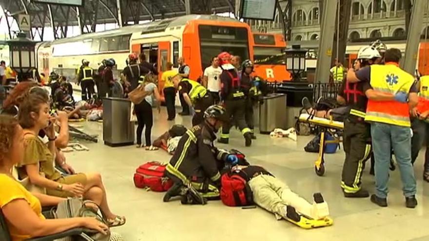 Vídeo / Accidente de tren en Barcelona