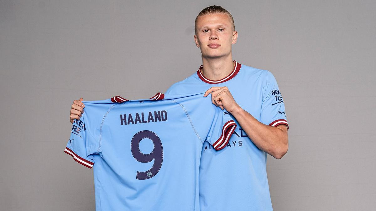 El gran fichaje de este verano, Erling Haaland, será el nuevo 9 del Manchester City