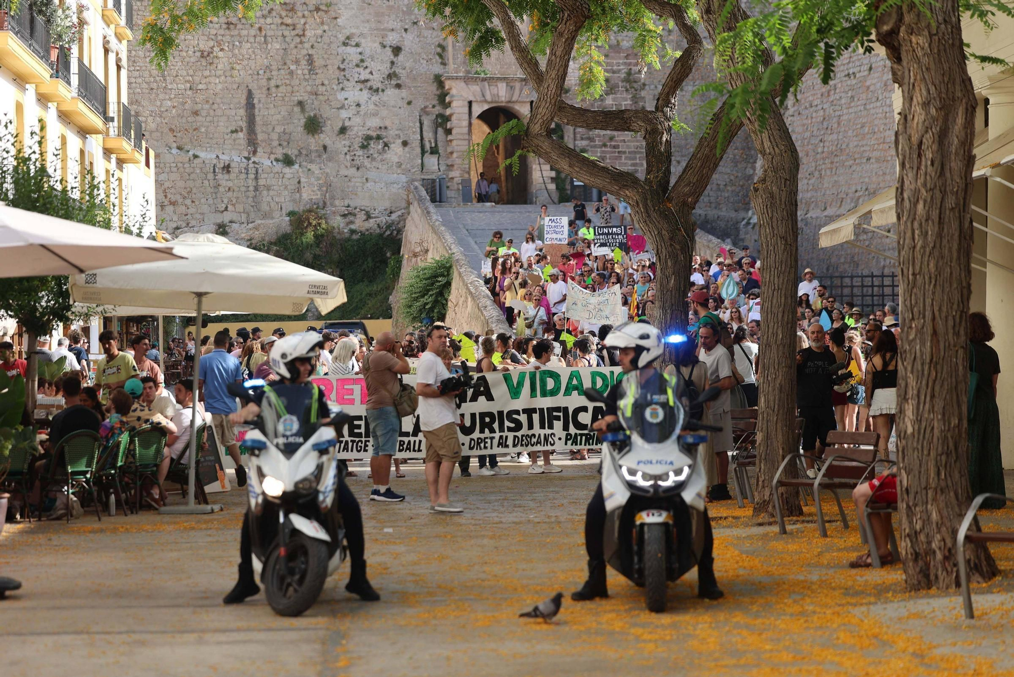 Manifestación contra la masificación turística en Ibiza