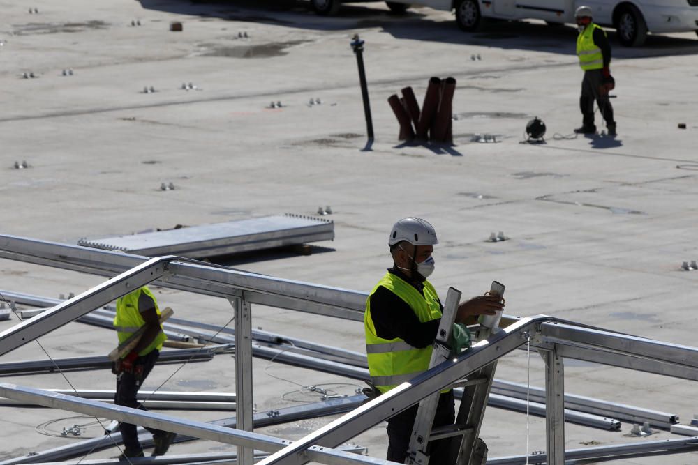 Así avanzan las obras del hospital de campaña