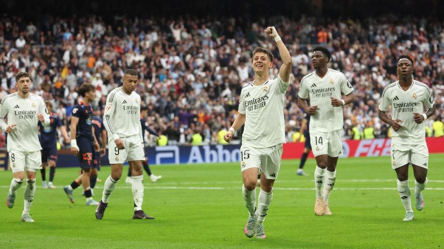 Arda Güler, durante el Real Madrid-Celta.