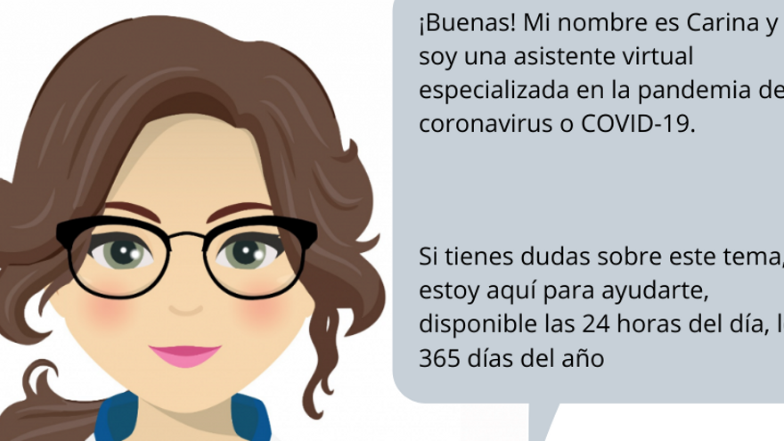 Carina, la asistente virtual del Ayuntamiento de Elche que responde las dudas sobre la pandemia