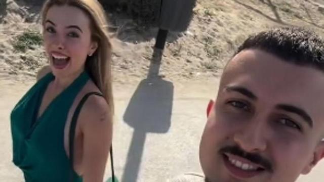 La pareja estafada en Ibiza.