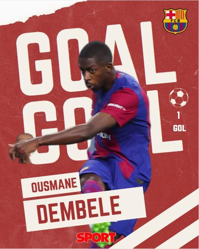 Dembélé - 1 gol