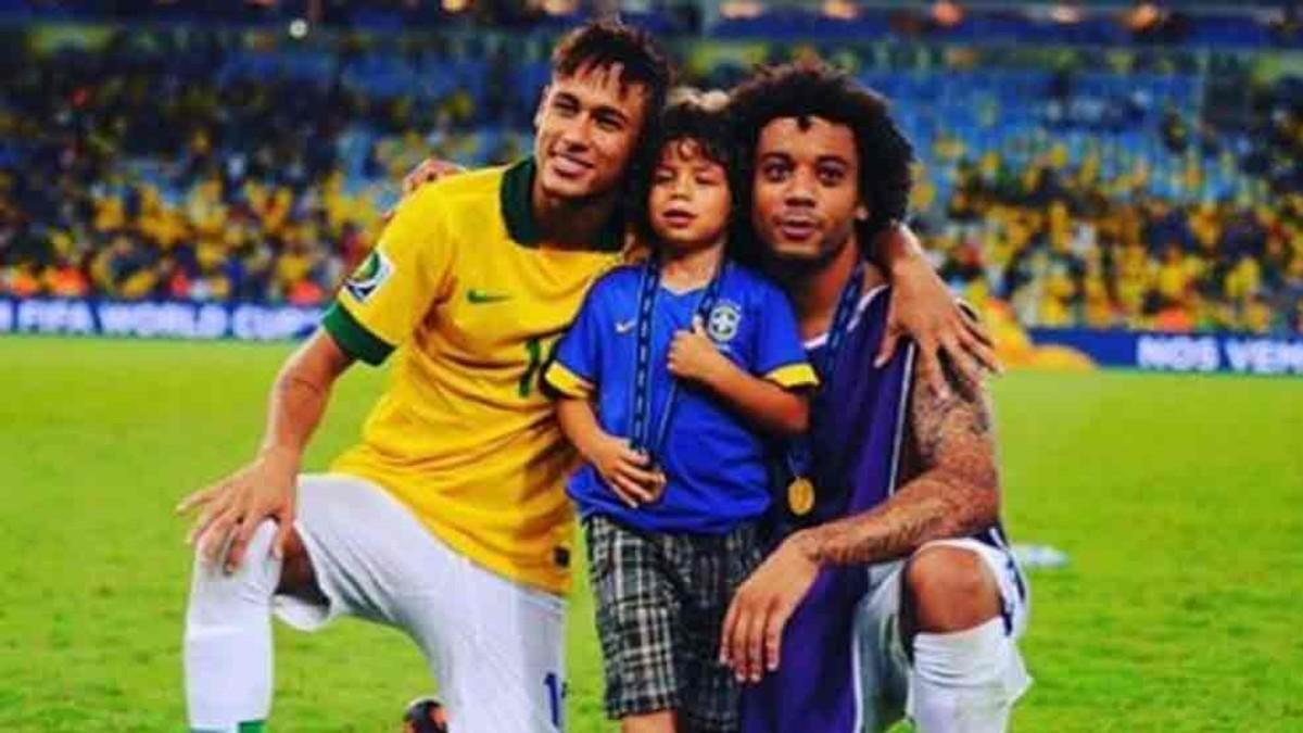 Marcelo felicitó a Neymar
