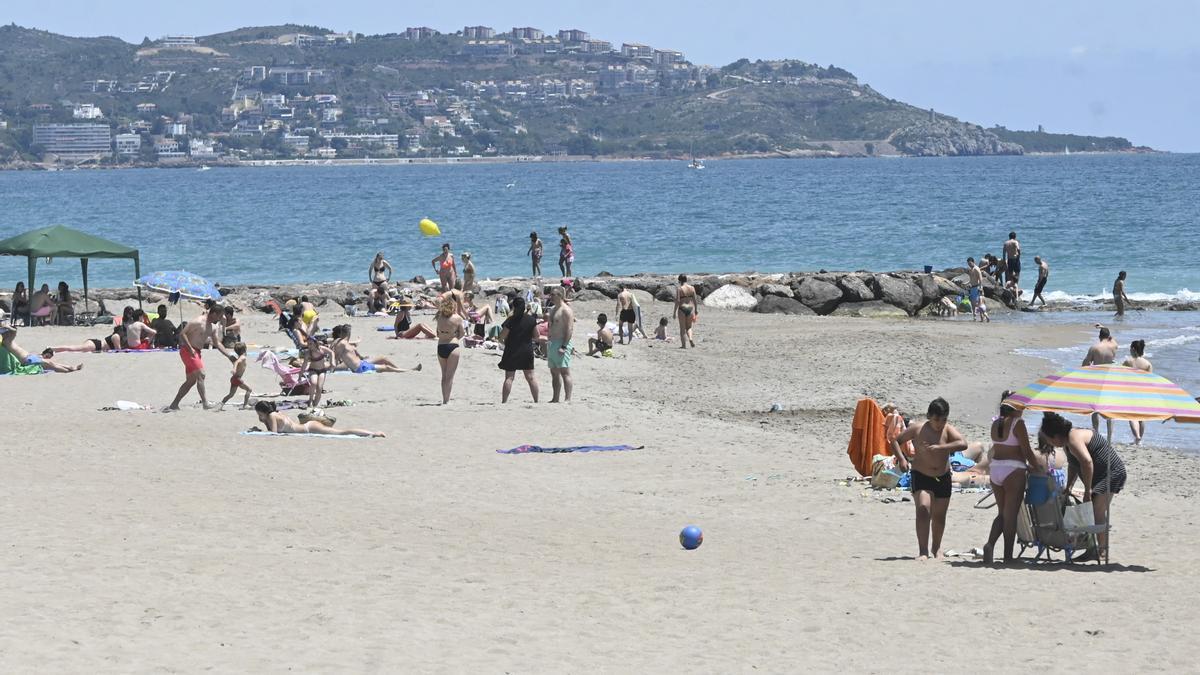 Una de las playas de Benicàssim, el pasado fin de semana.