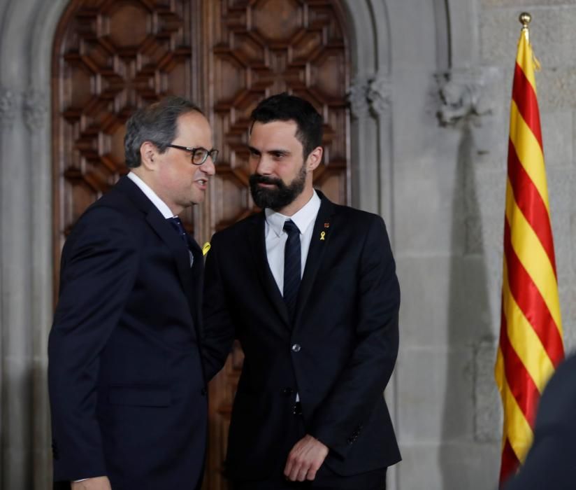 Torra pren possessió com a 131è president de la Generalitat