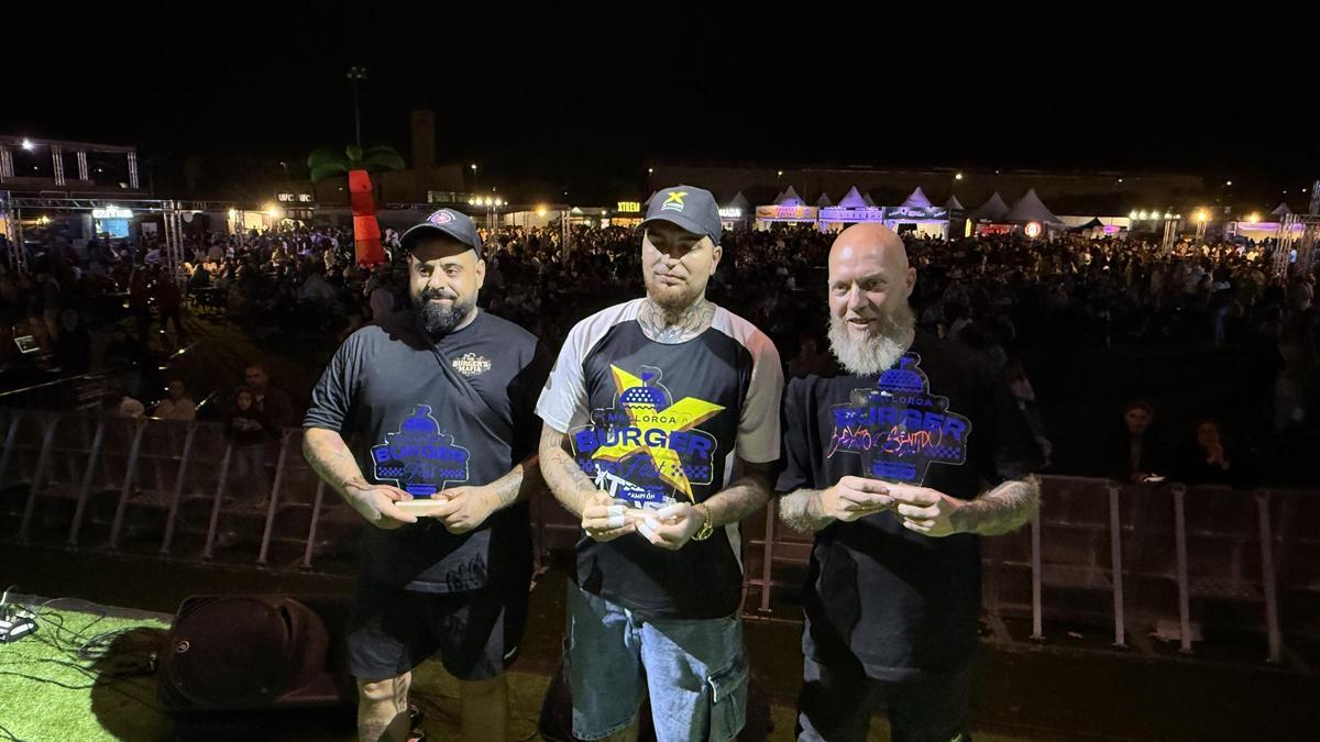 El ganador y los finalistas del festival gastronómico