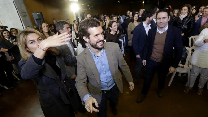 Recibimiento a Pablo Casado en el Auditorio Víctor Villegas.