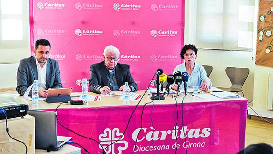 Càritas detecta més famílies acollides per altres o que ocupen cases