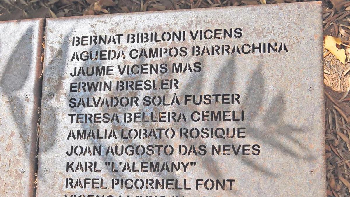 Auf der "Mauer der Erinnerung" in Palma taucht auch der Name Karl "L'Alemany" auf