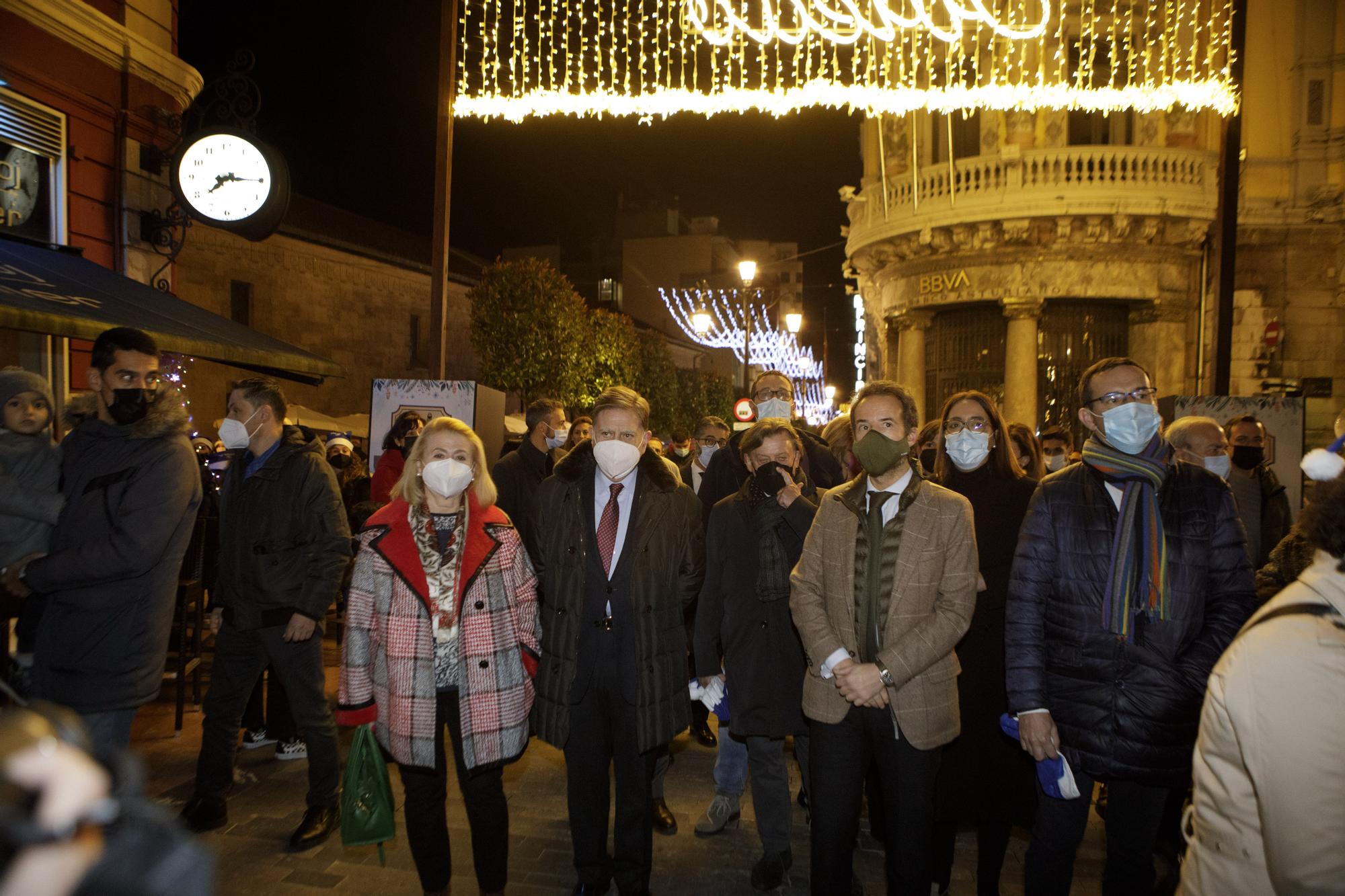 Encendido de luces de Navidad en Oviedo