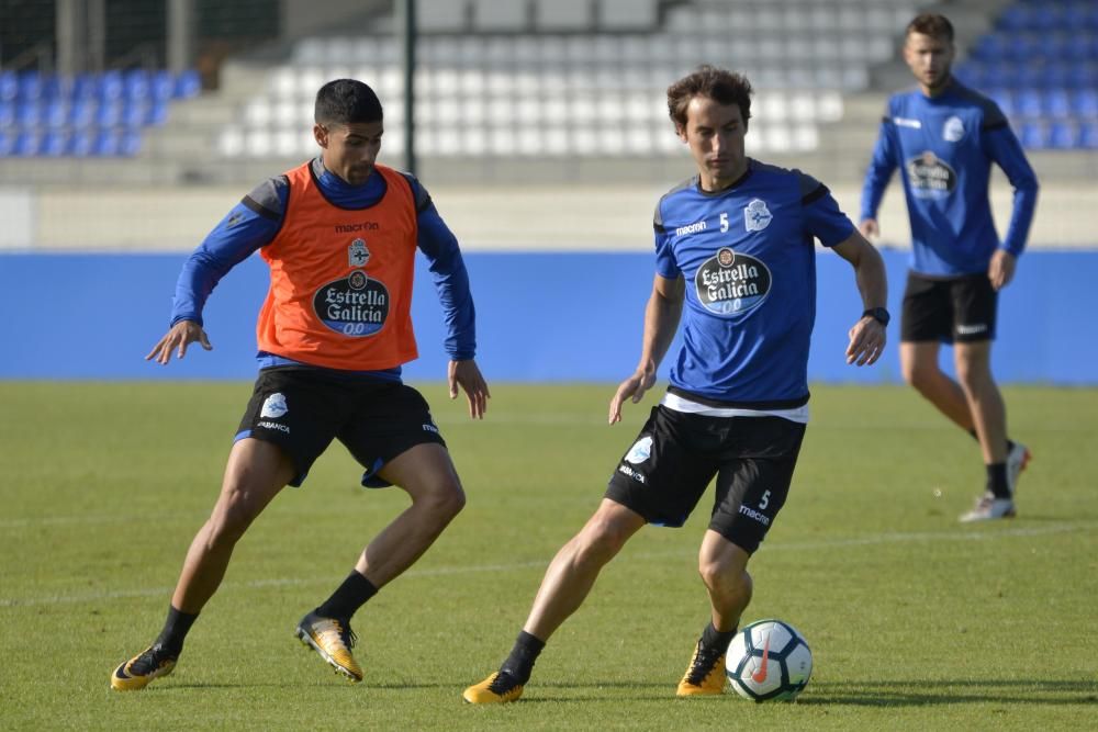 El Dépor madruga para entrenar antes del parón