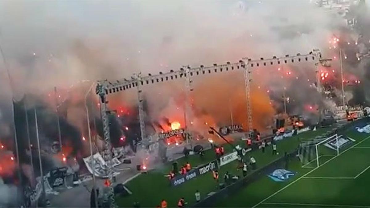 ¡Locura en Grecia! Así lucía el estadio del PAOK en el partido que le coronó campeón