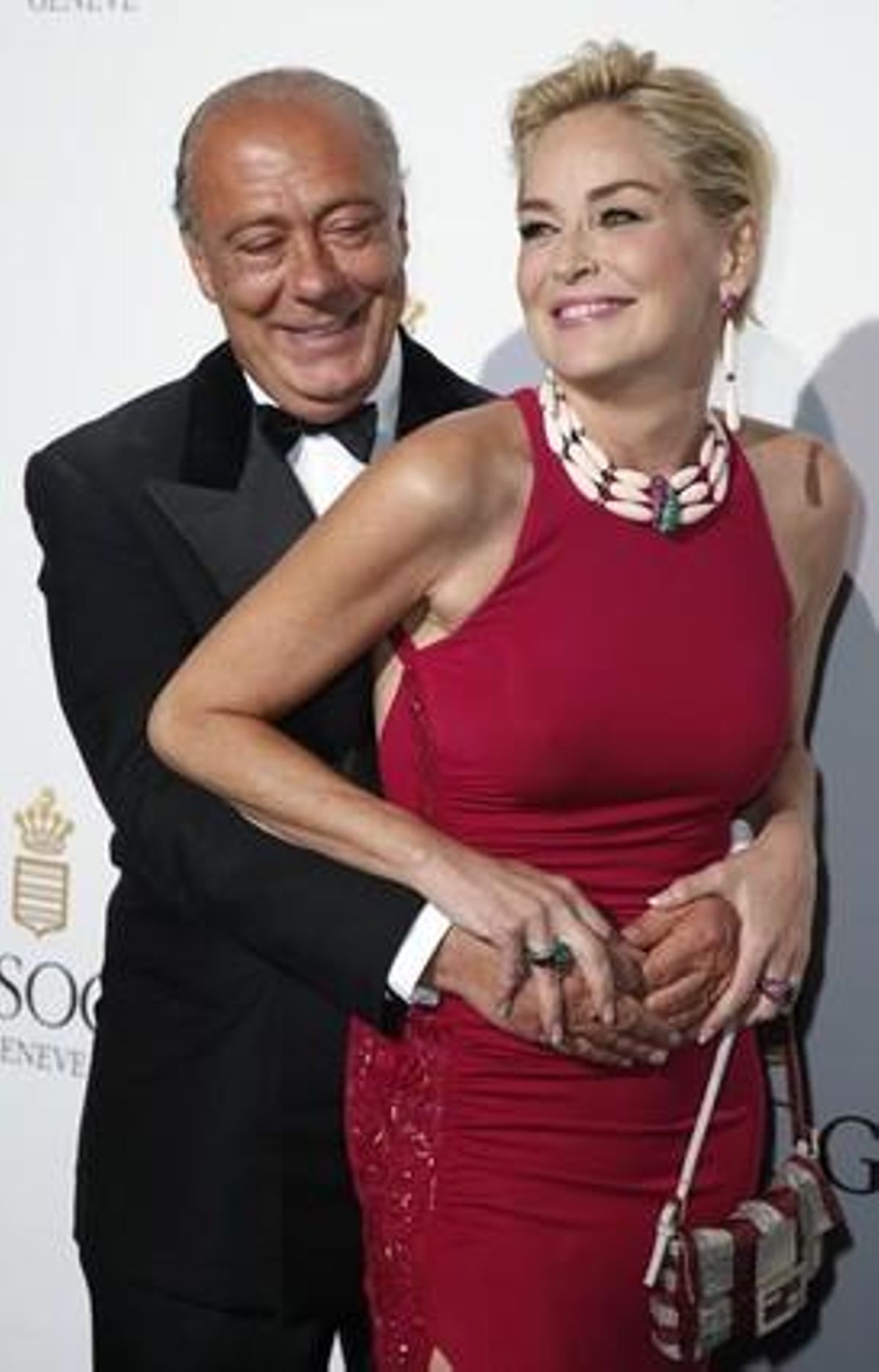 Fawaz Gruosi i l’actriu Sharon Stone.