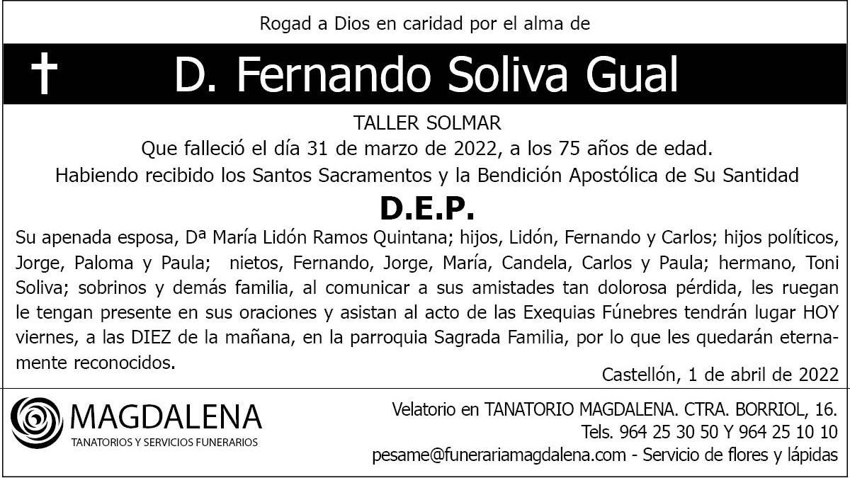 D. Fernando Soliva Gual