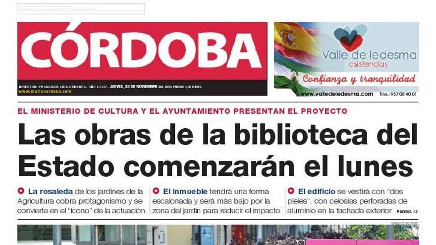 La portada de CÓRDOBA