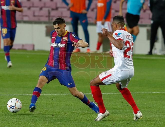 Imágenes del partido entre el FC Barcelona y el Sevilla  FC. de la quinta jornada de LaLiga Santander, disputado en el Camp Nou en Barcelona.