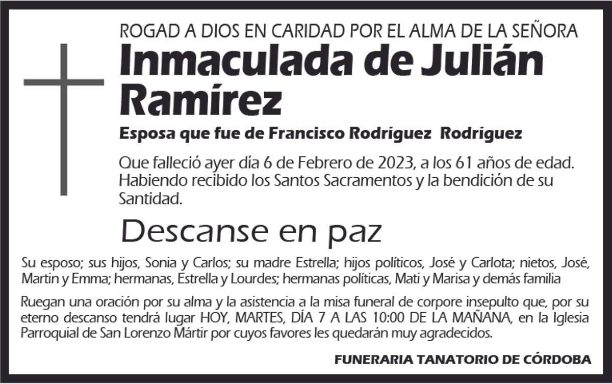 Inmaculada de Julián Ramírez