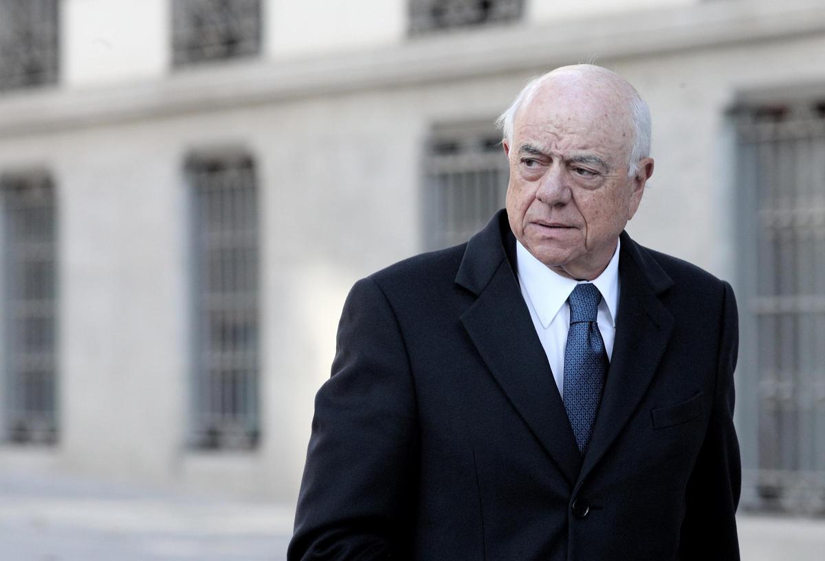 El expresidente del BBVA, Francisco González, a su llegada a la Audiencia Nacional.