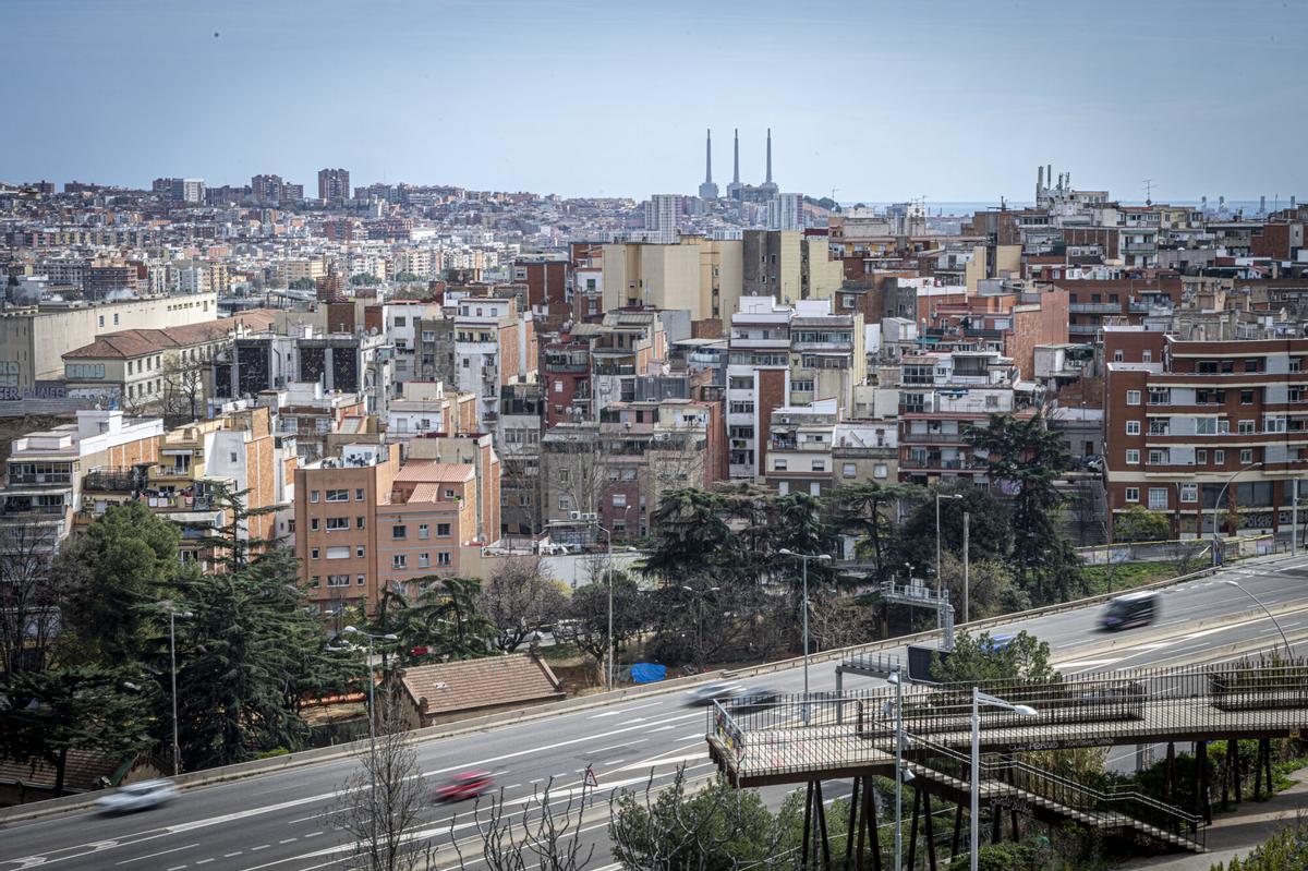 Vista del barrio de la Trinitat Vella, en el distrito de Sant Andreu