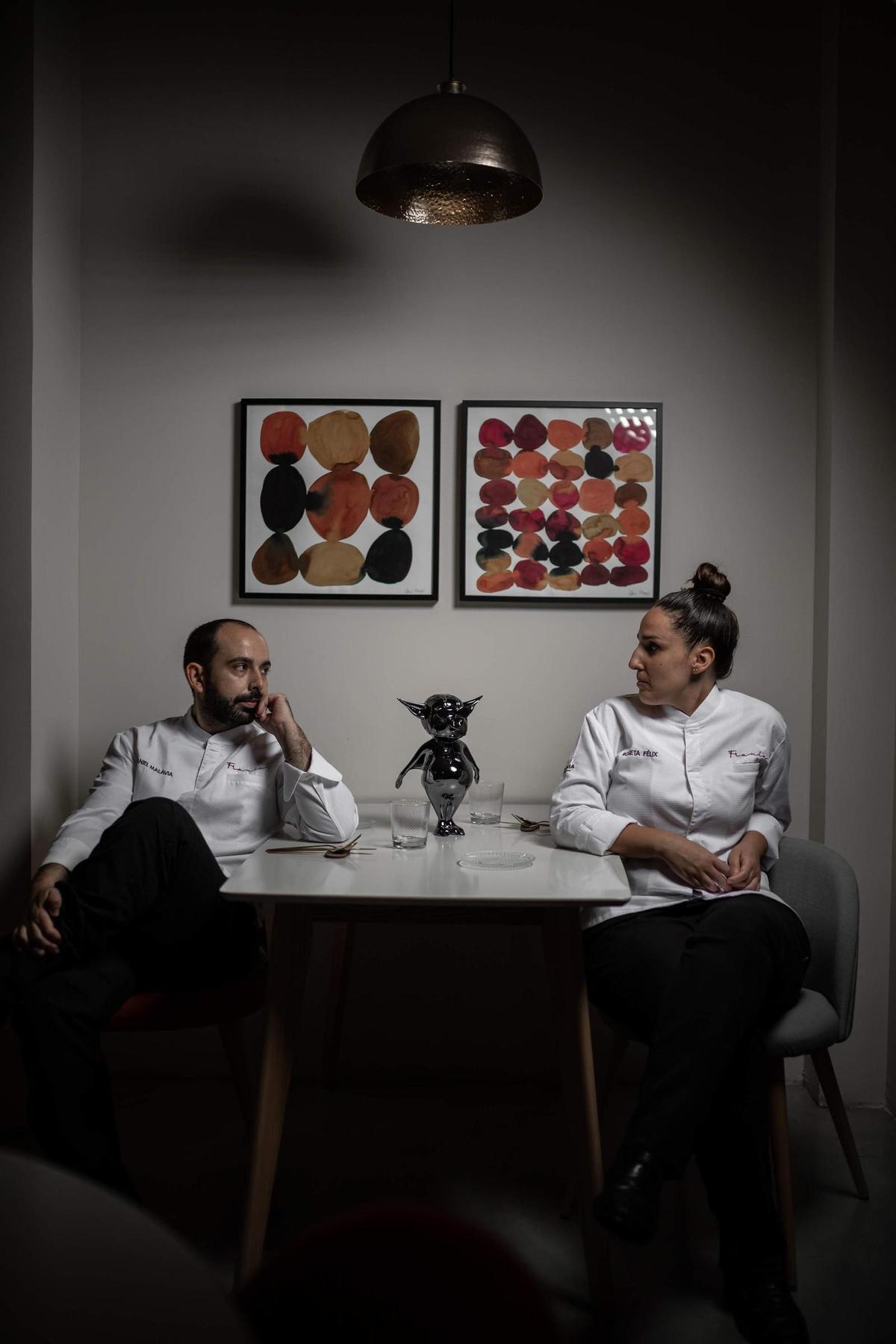 Dani Malavía y Roseta Félix, del restaurante Fraula